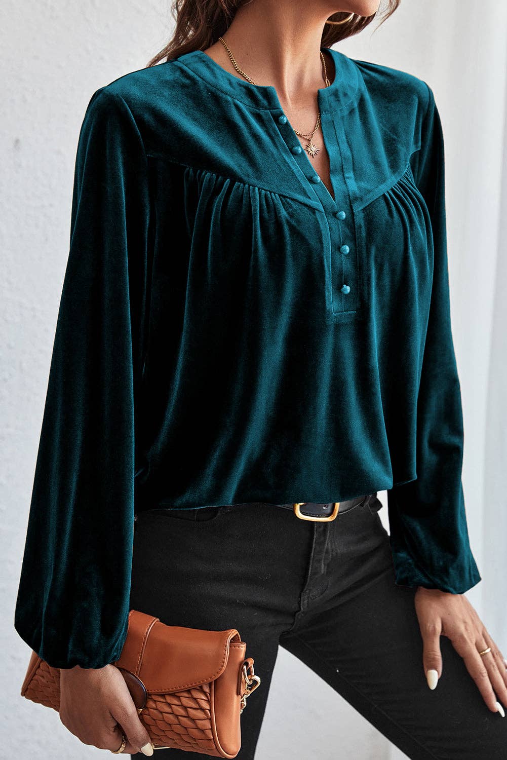 SB328 Velvet Poet Blouse