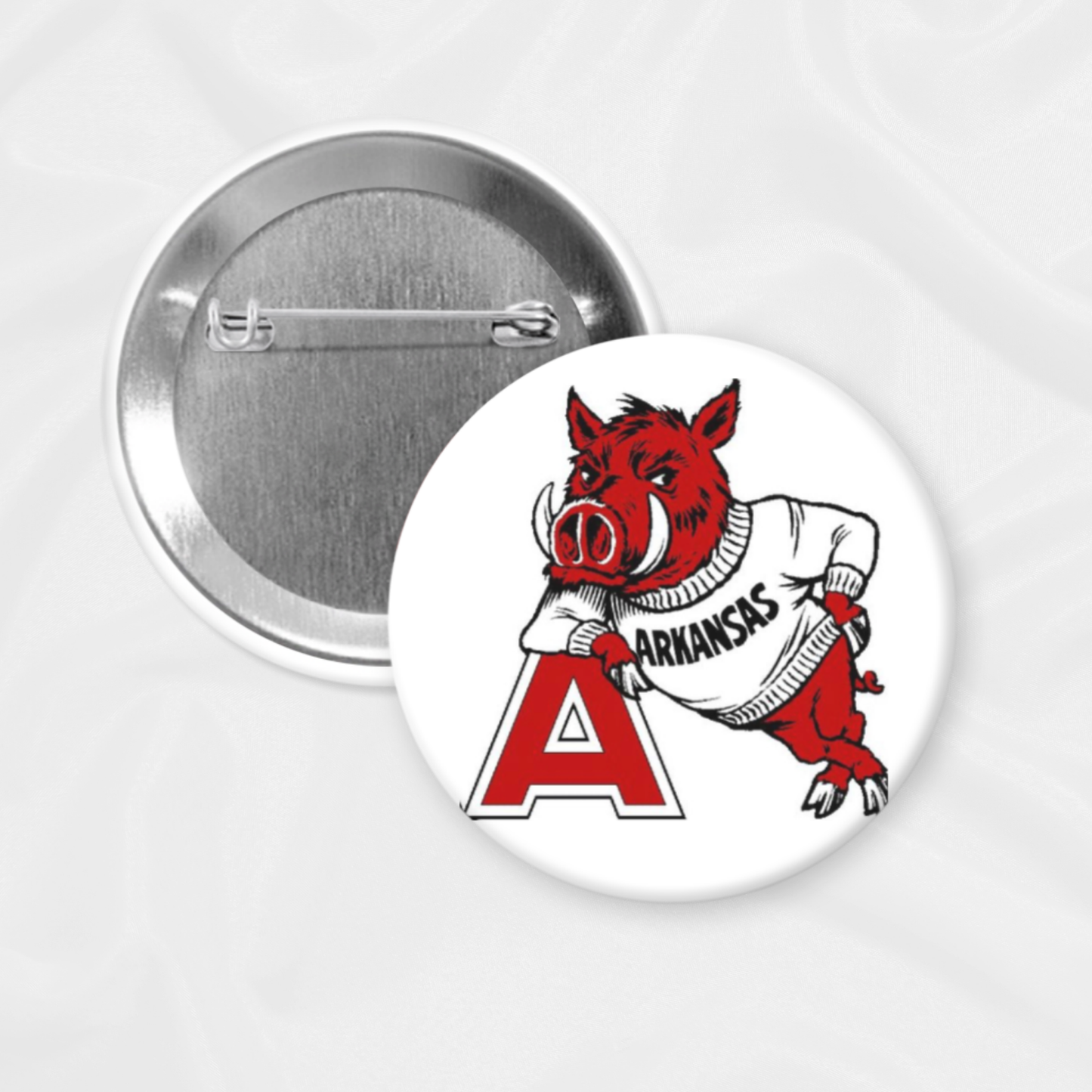 SBJ21 Arkansas Game Day Button | Kicking It: 2.25”