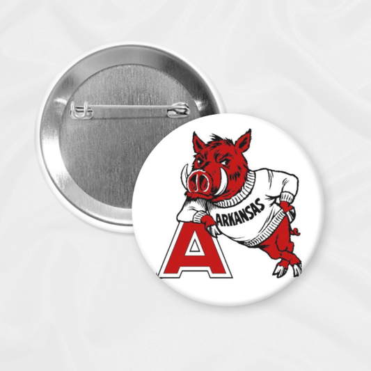 SBJ21 Arkansas Game Day Button | Kicking It: 2.25”
