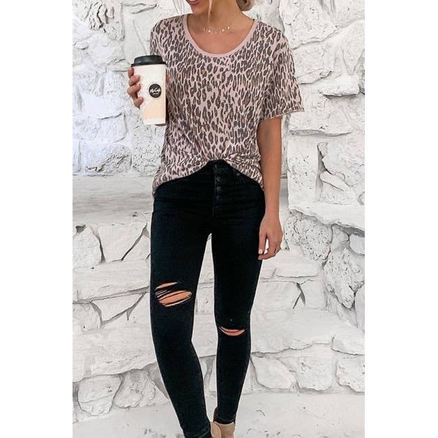 SB135 Raw Hem Short Sleeve Tee