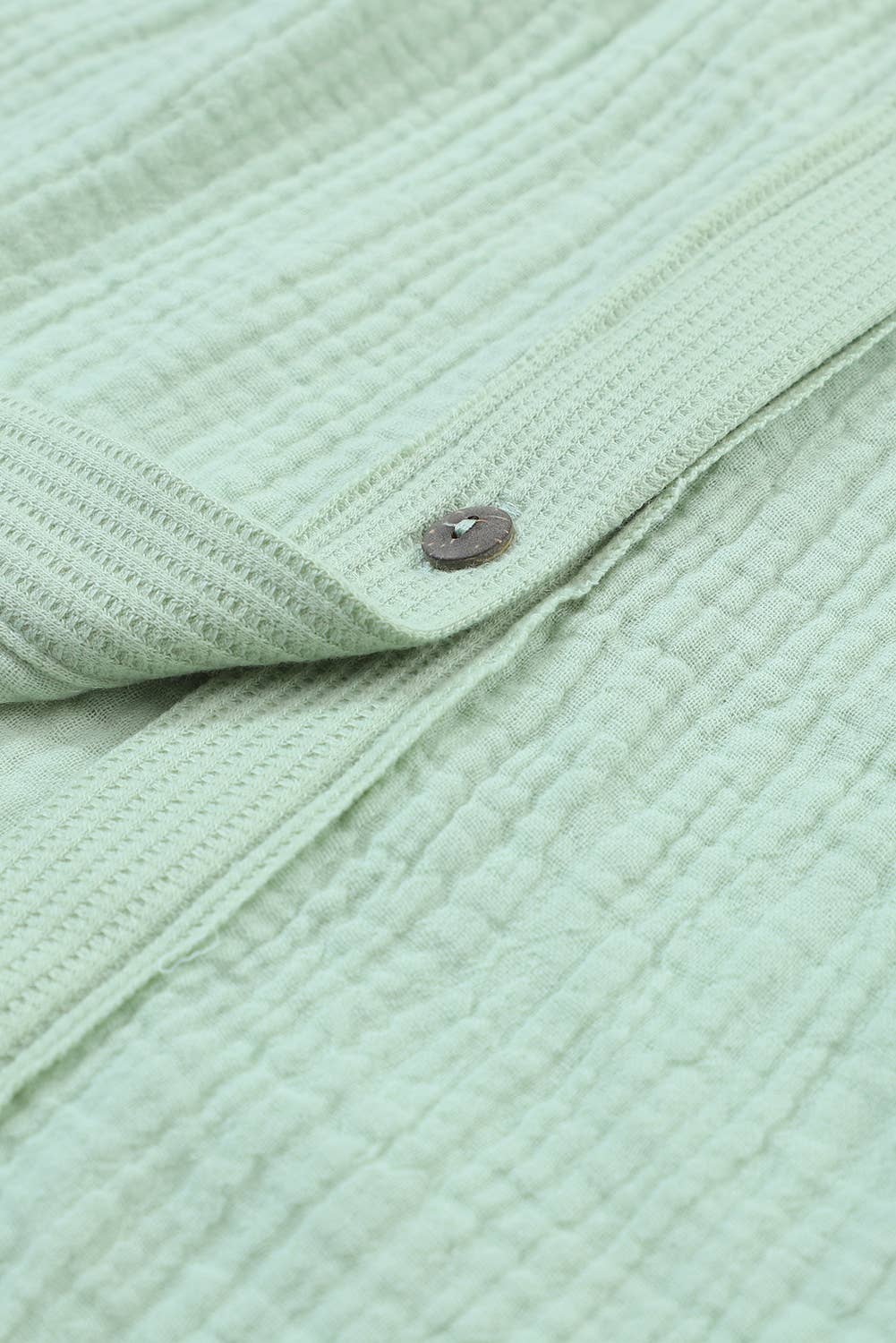 SB143 Waffle Crinkle Shirt Dress