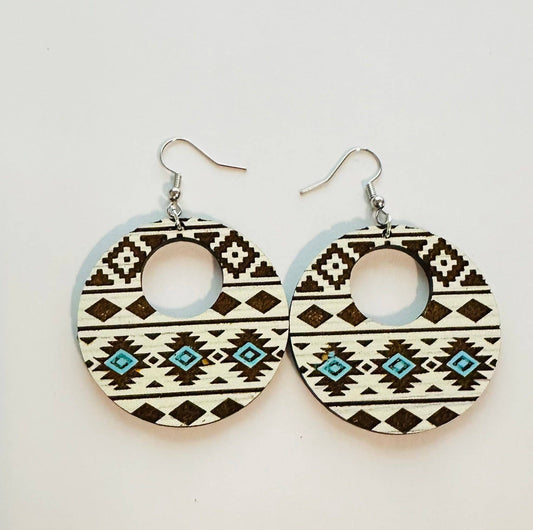 SBJ14 Aztec Mod Earring