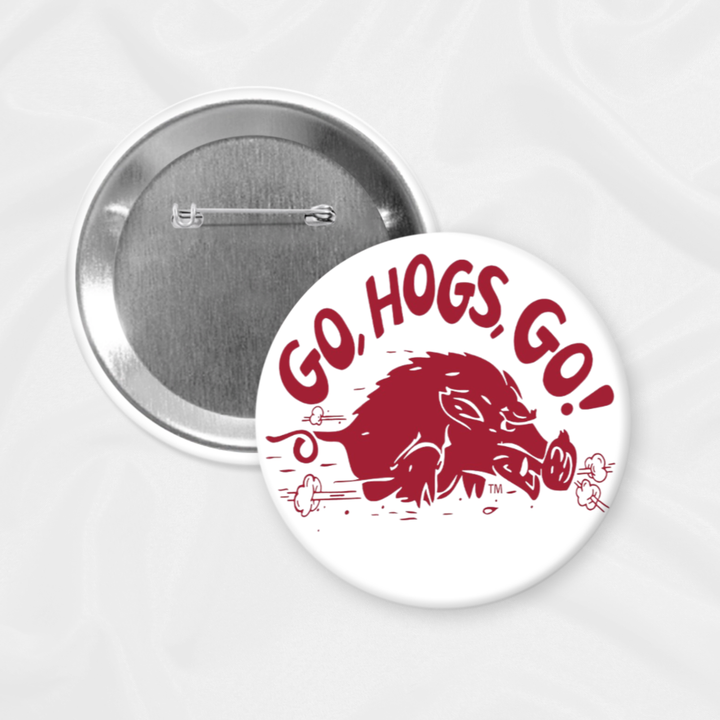 SBJ22 Arkansas Game Day Button | Go Hogs Go: 2.25”