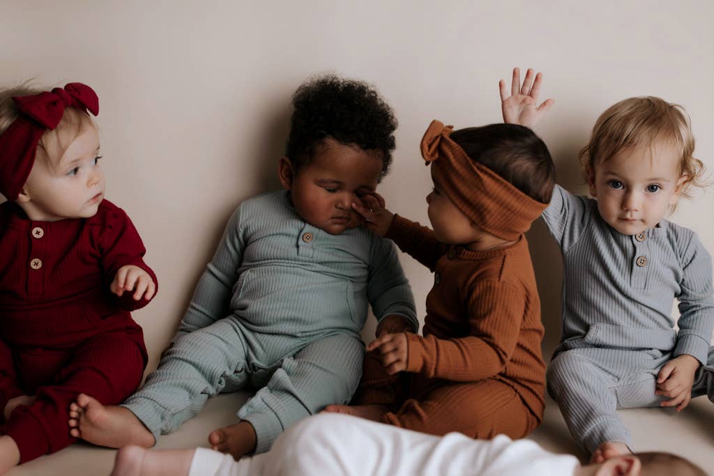 Ribbed Playsuit with Pockets