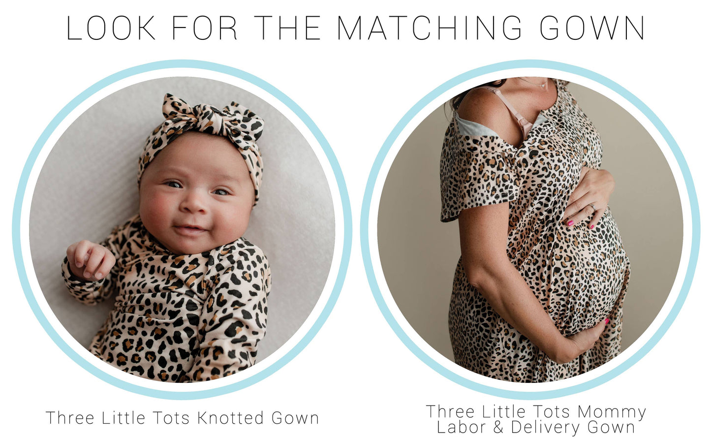 Leopard Knotted Gown: Gown & Bow