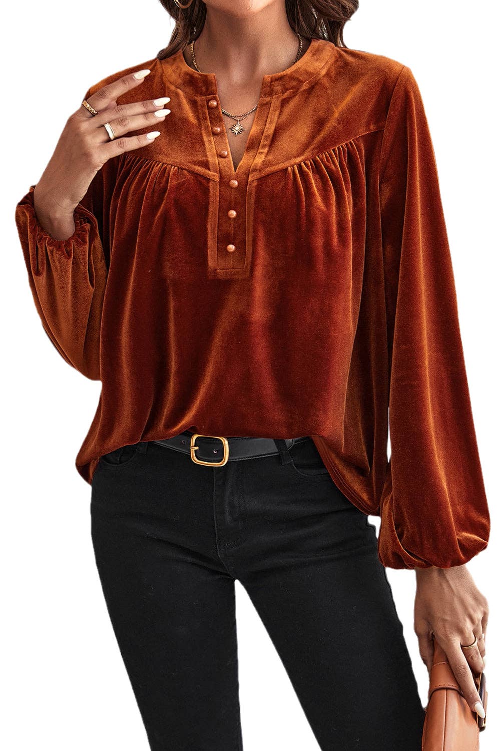SB328 Velvet Poet Blouse