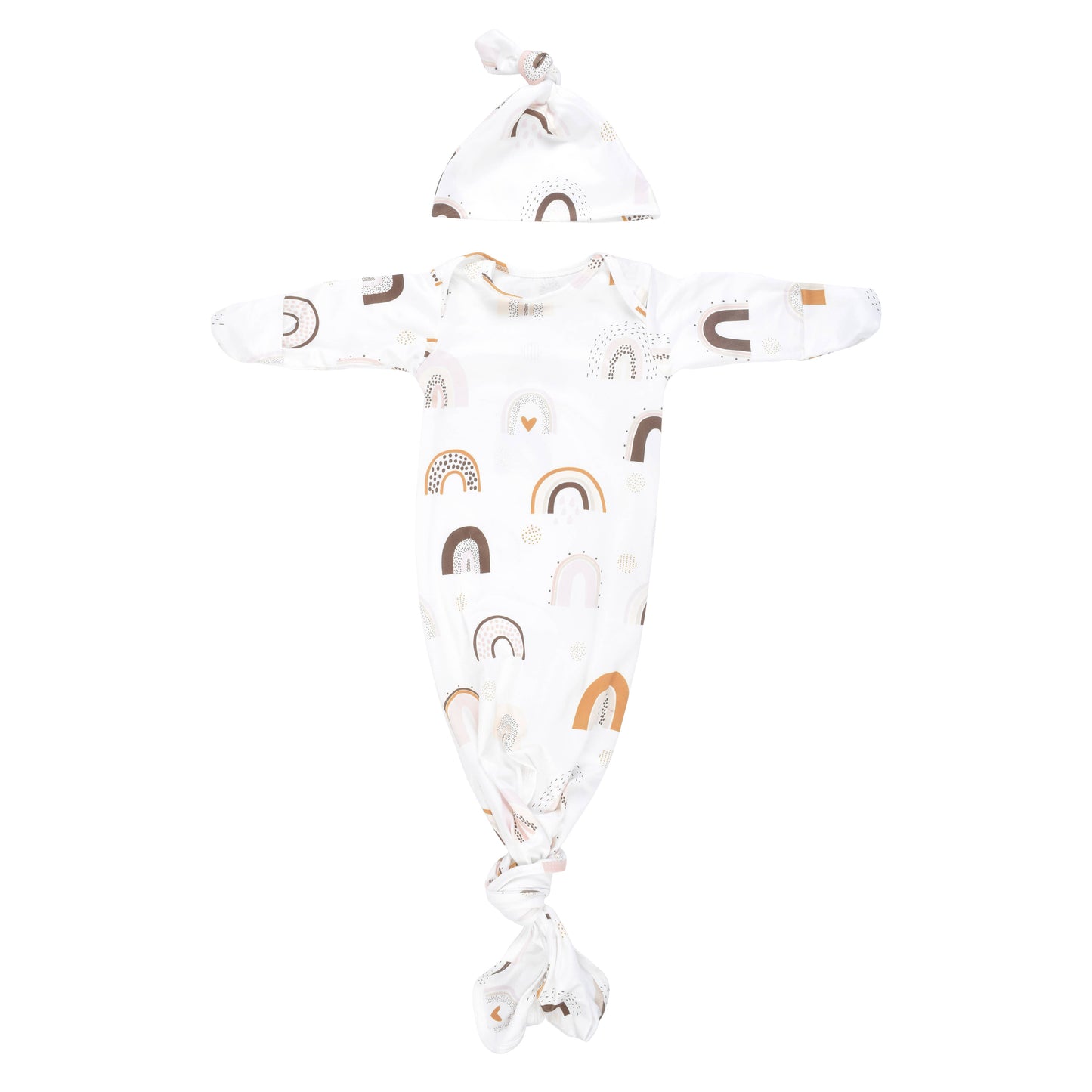 Rainbow Knotted Gown: Gown & Bow