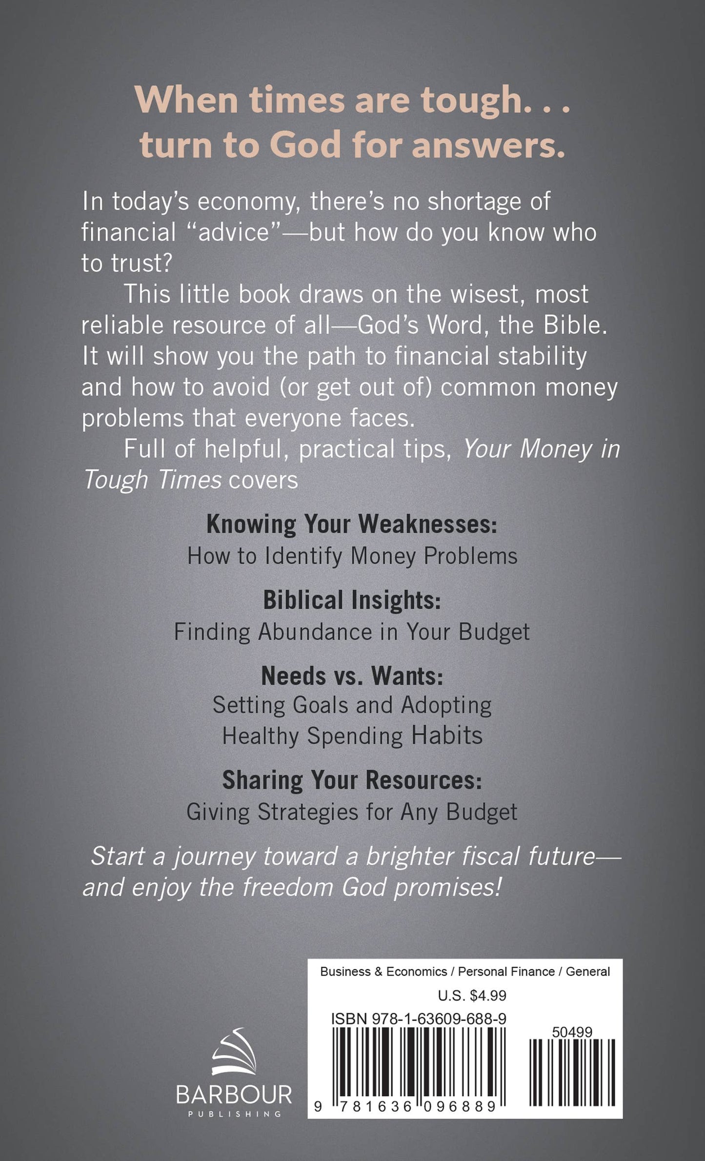 SB105 Your Money in Tough Times: Personal Finance