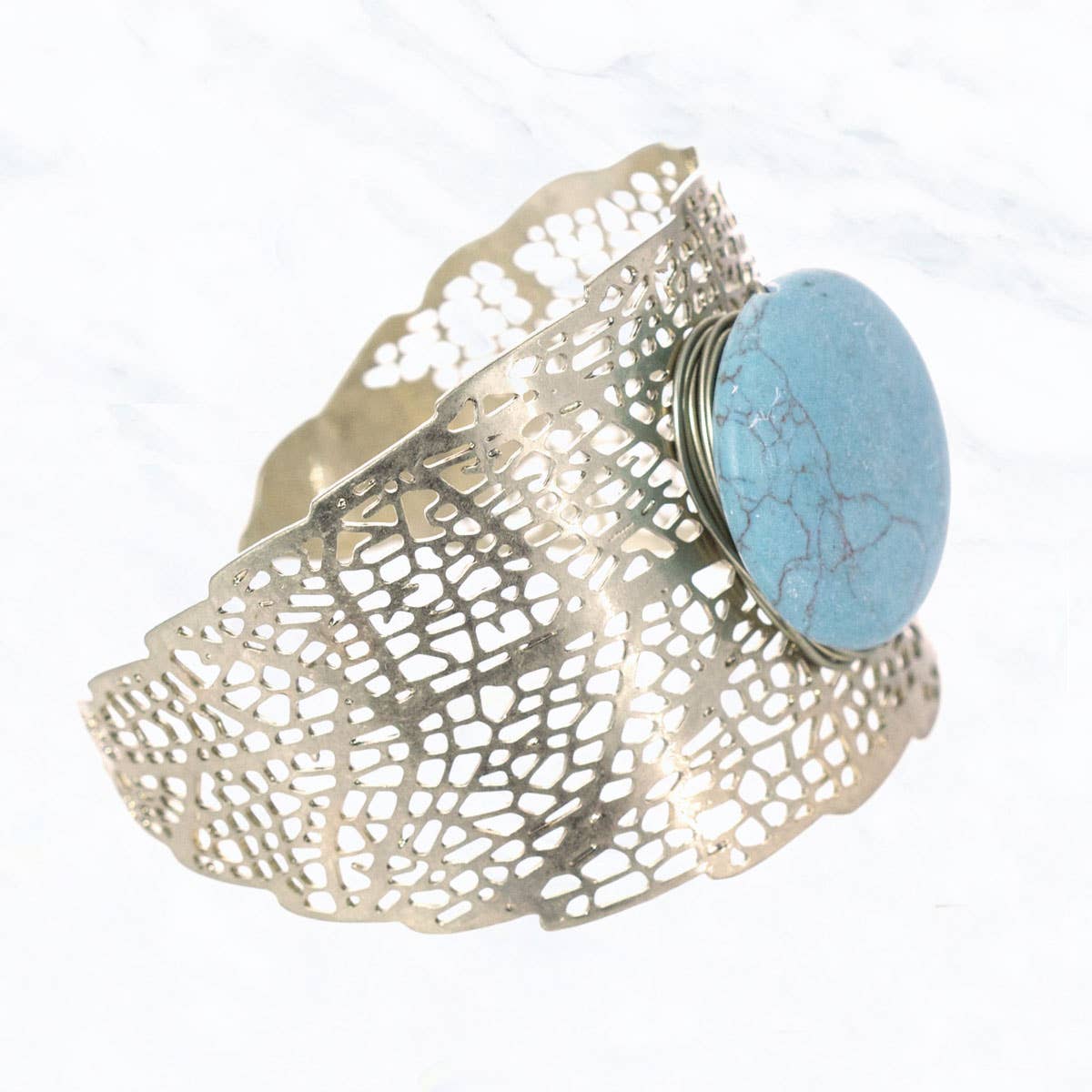 Silver and Turquoise Cuff Bracelet