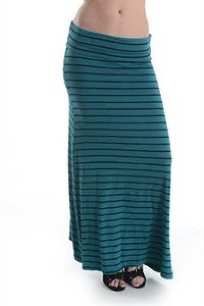 SBB799 Striped Maxi Skirt