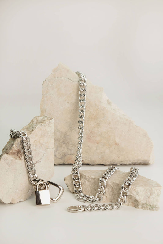Designer Silver Chain Belt
