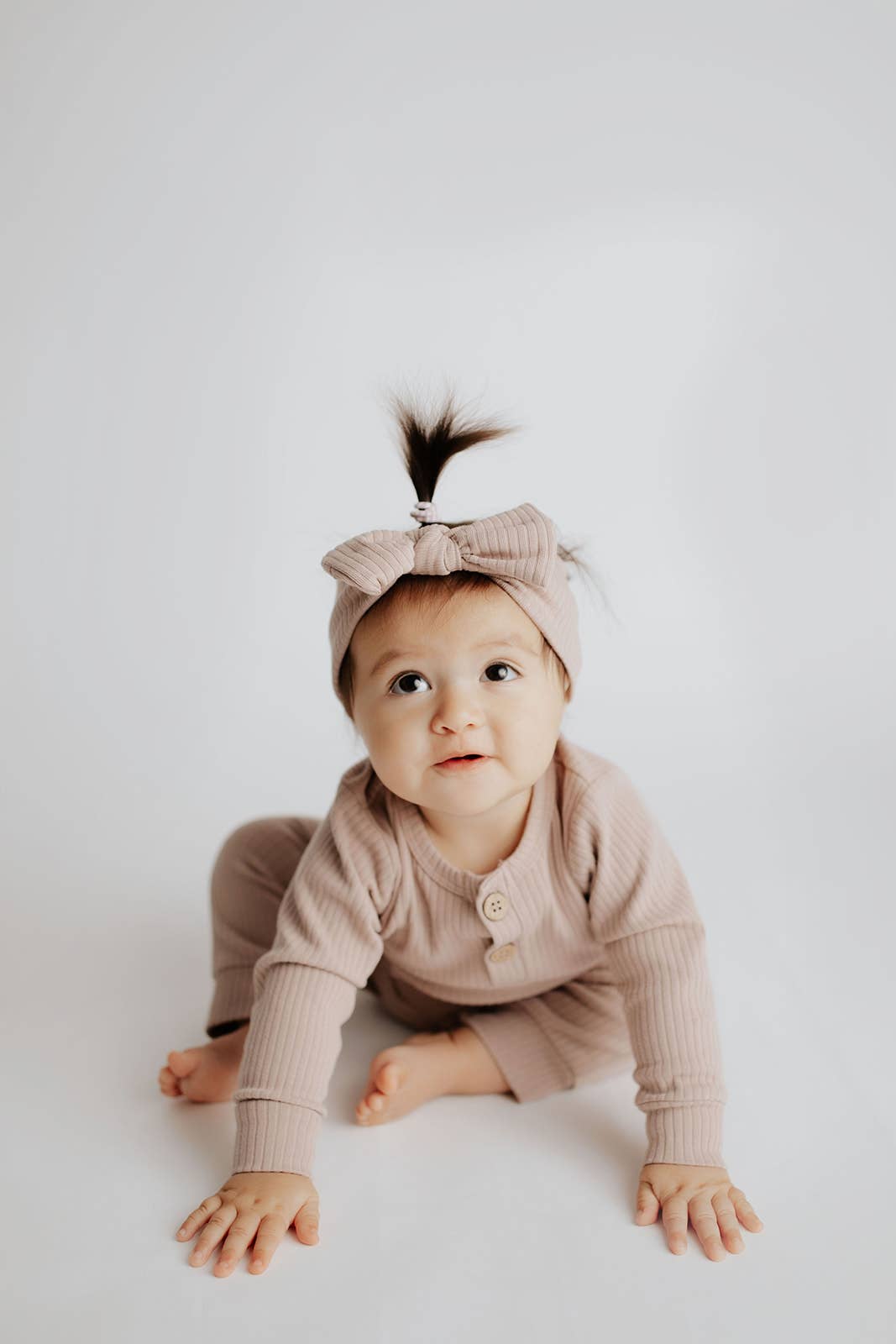 Ribbed Playsuit with Pockets and Headband
