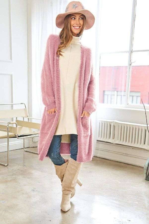 SBM1 KIDS COZY OVERSIZED LOOSE FIT CARDIGAN