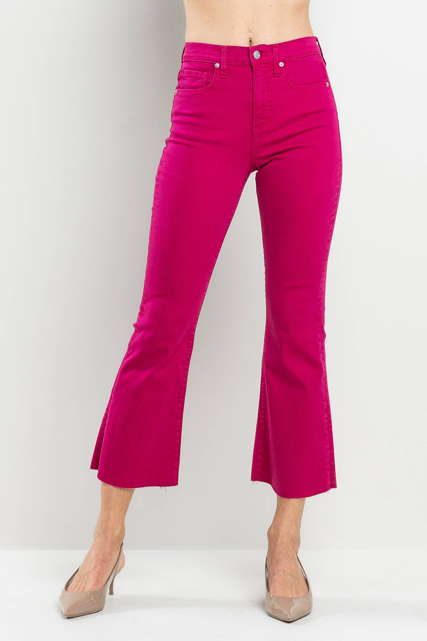 SB333 HIGH RISE KICK FLARE IN VIVA MAGENTA