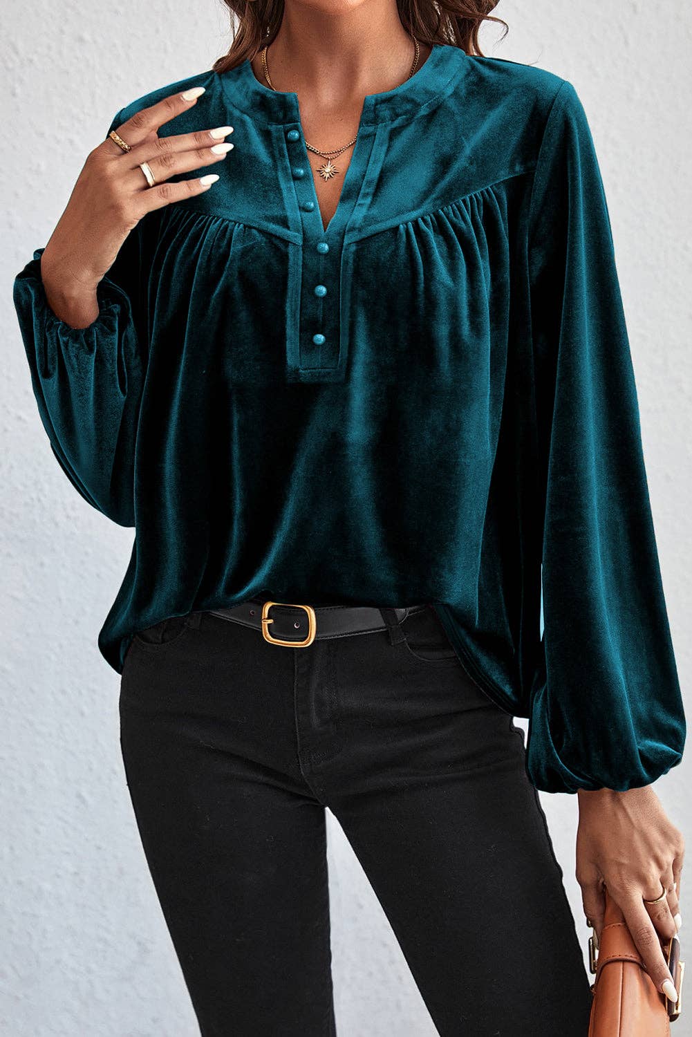 SB328 Velvet Poet Blouse