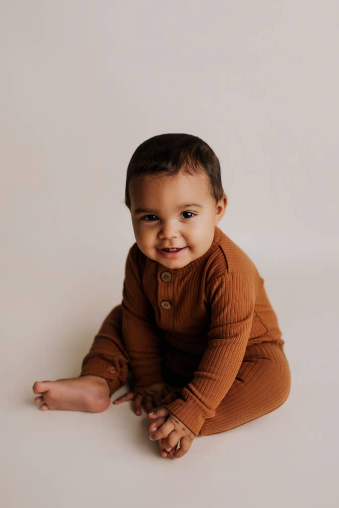 Ribbed Playsuit with Pockets