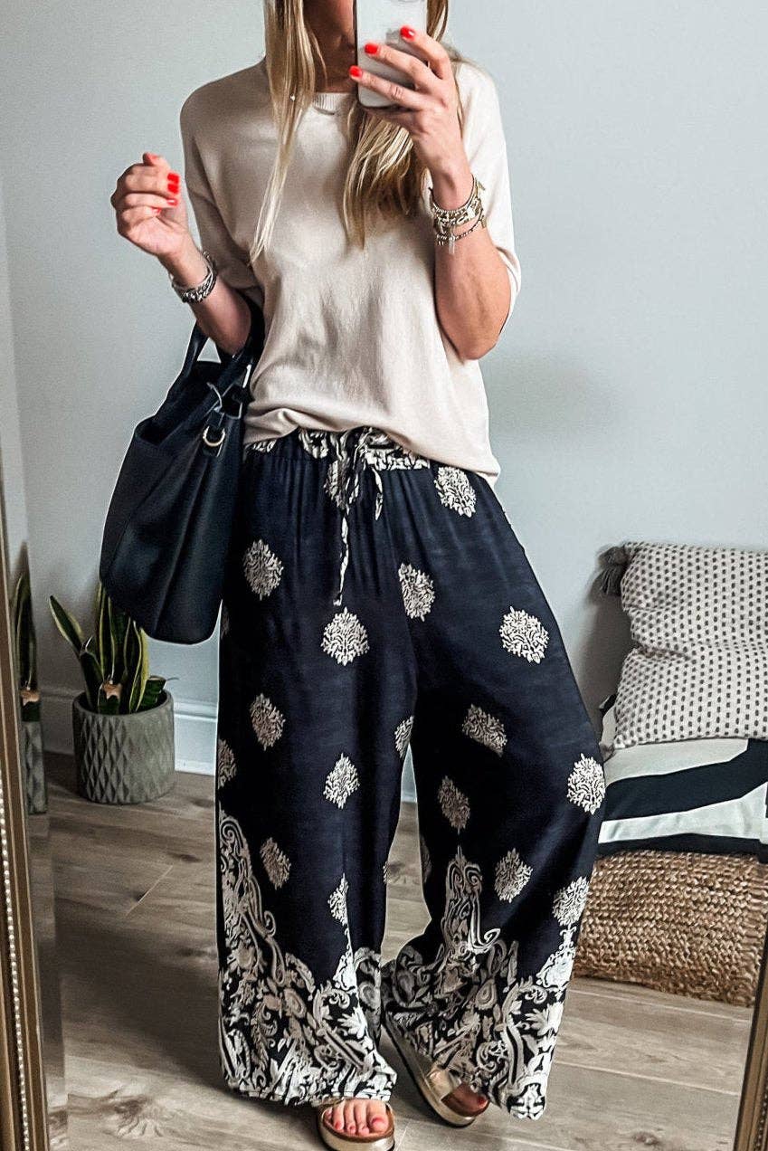 SB322 Boho Drawstring Pants