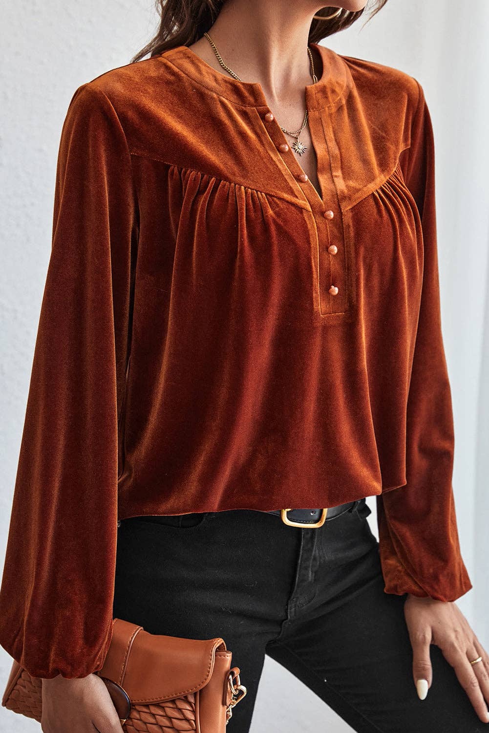 SB328 Velvet Poet Blouse