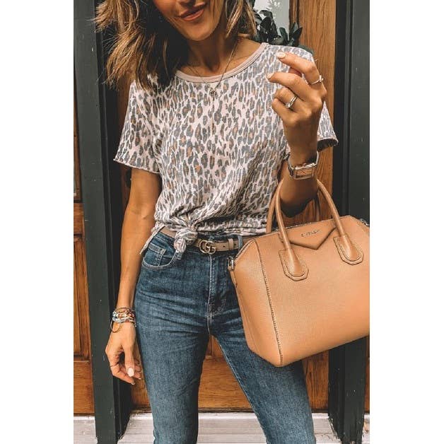 SB135 Raw Hem Short Sleeve Tee