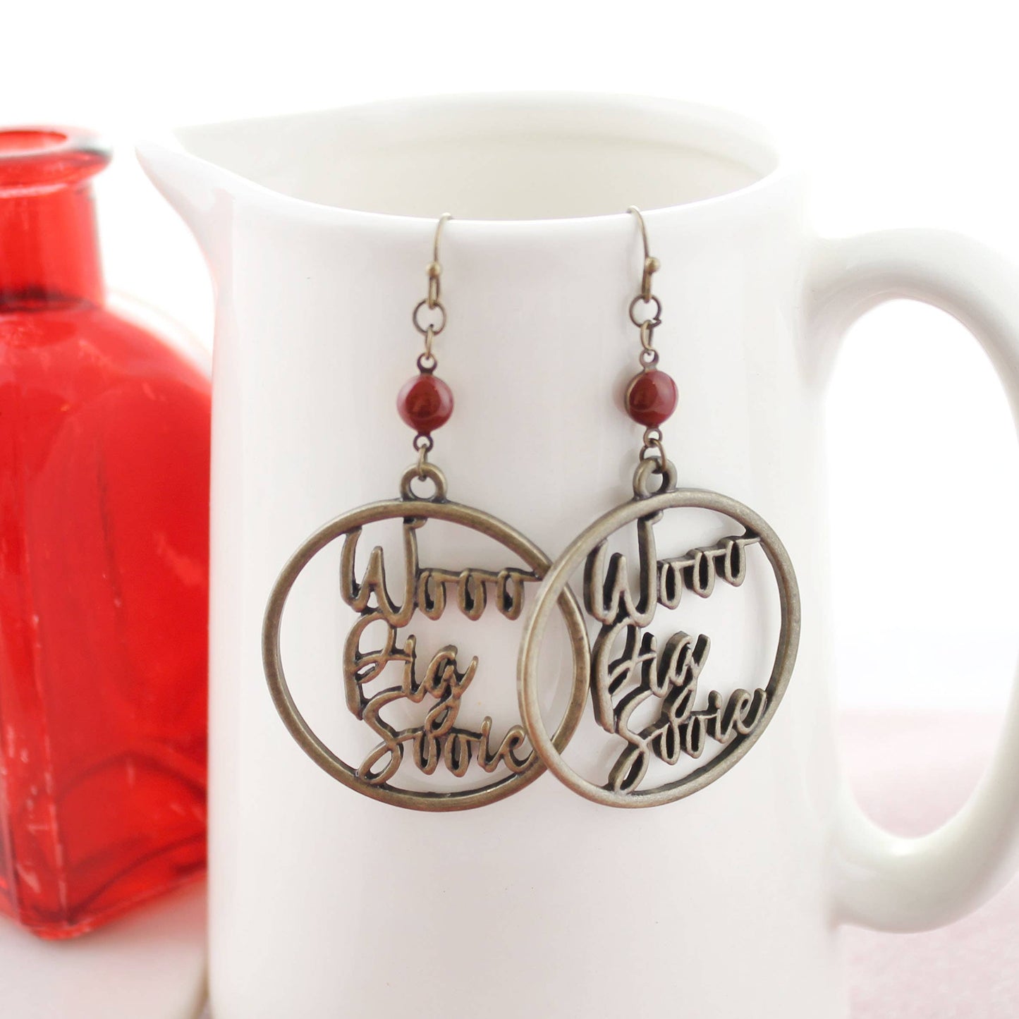 SBJ35 Arkansas Vintage Slogan Earrings