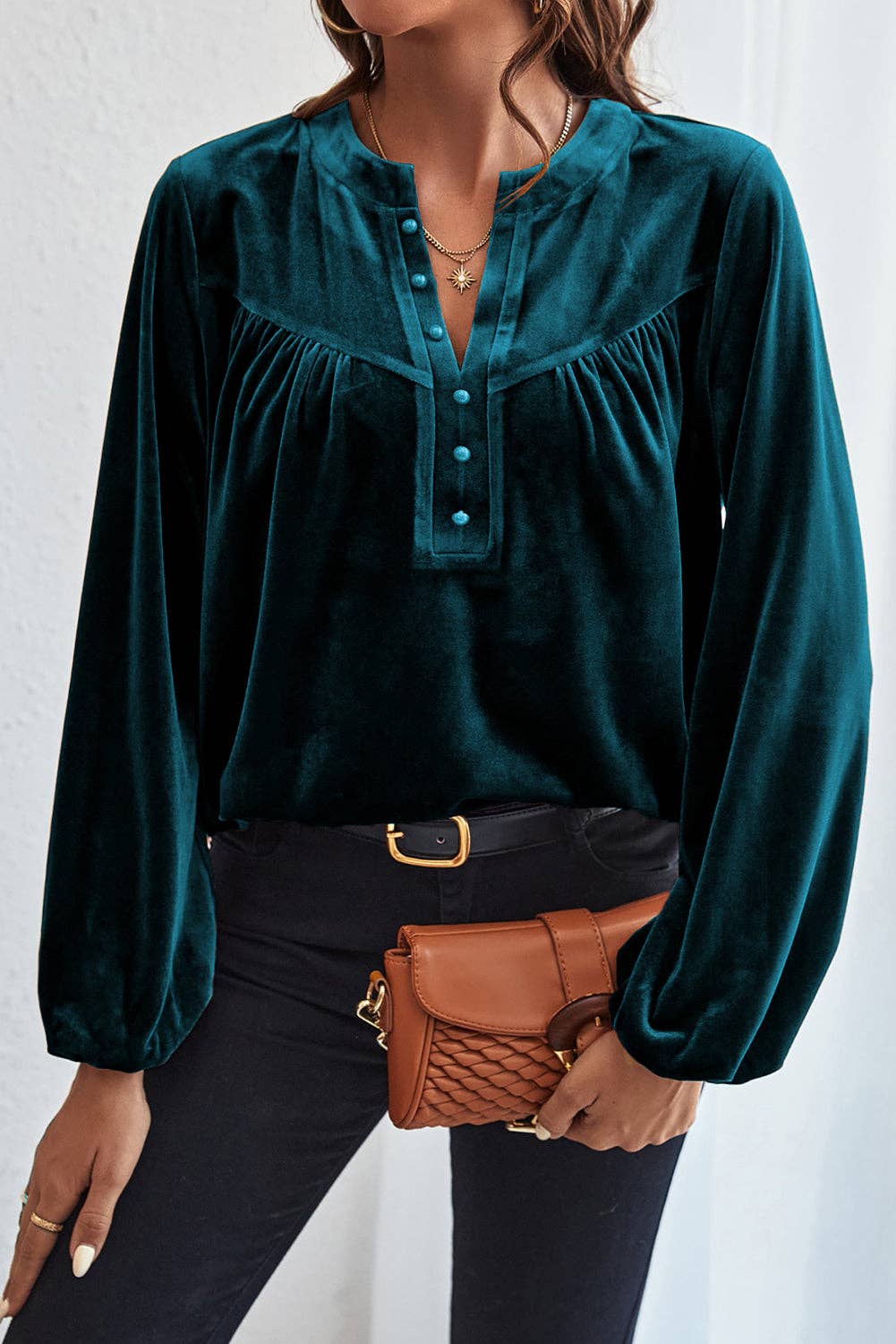 SB328 Velvet Poet Blouse