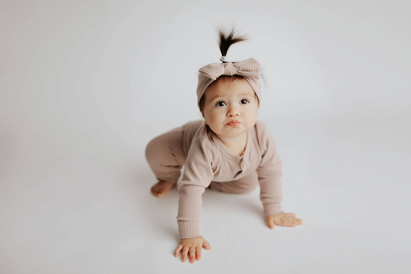 Ribbed Playsuit with Pockets and Headband