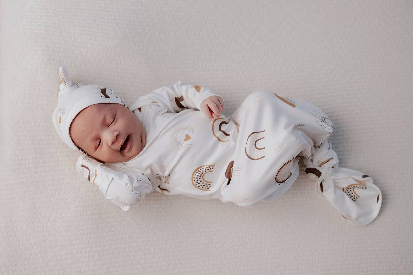 Rainbow Knotted Gown: Gown & Bow