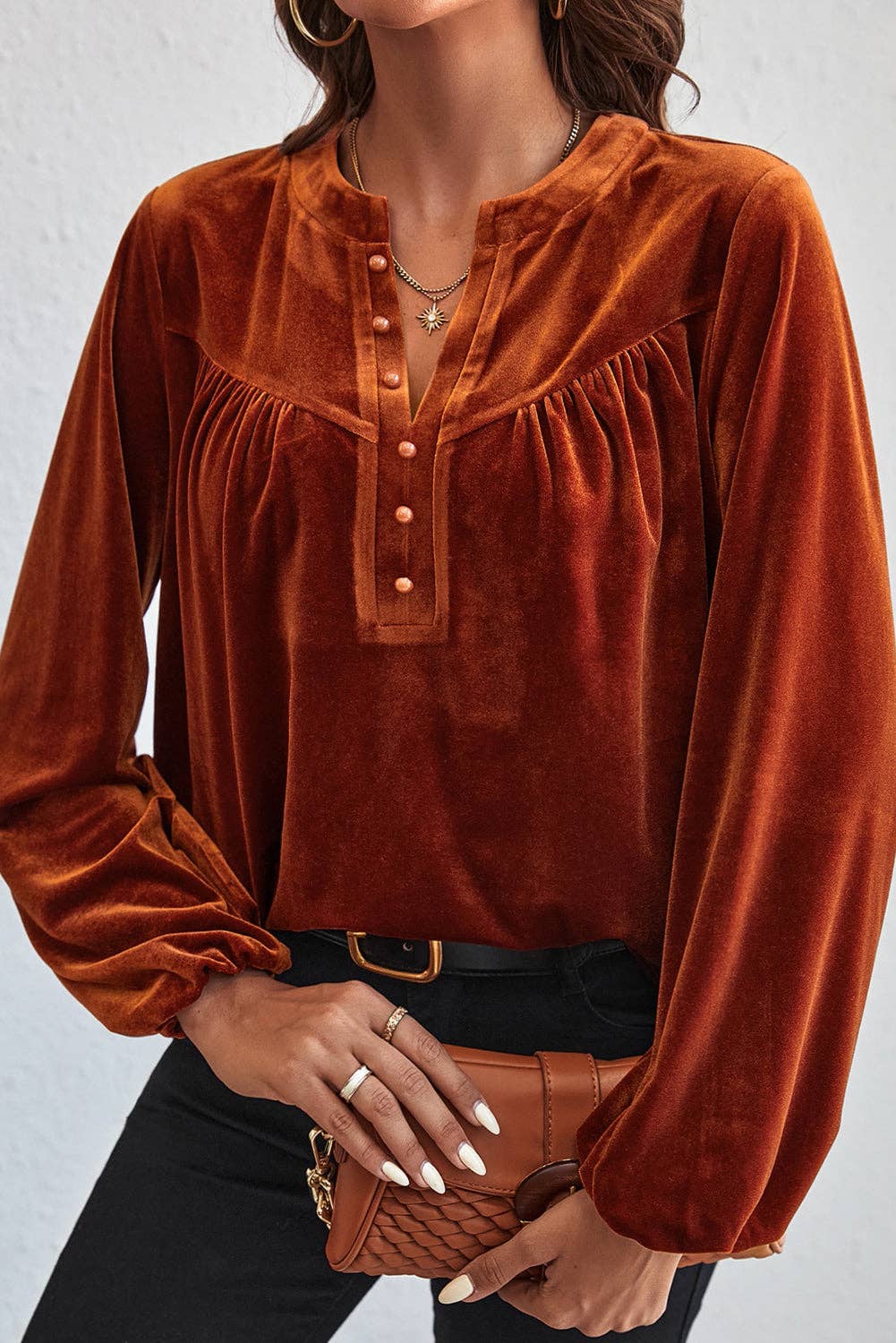 SB328 Velvet Poet Blouse