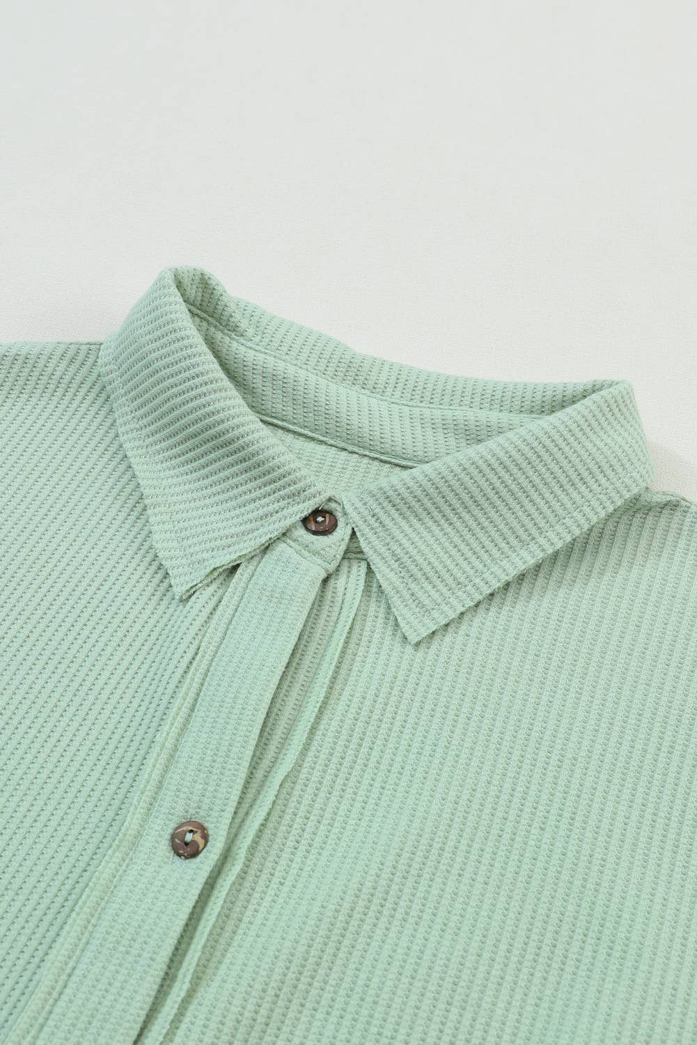 SB143 Waffle Crinkle Shirt Dress