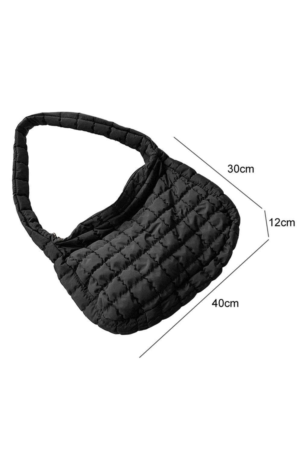 Flynn Quilted Handbag: ONE SIZE / Black