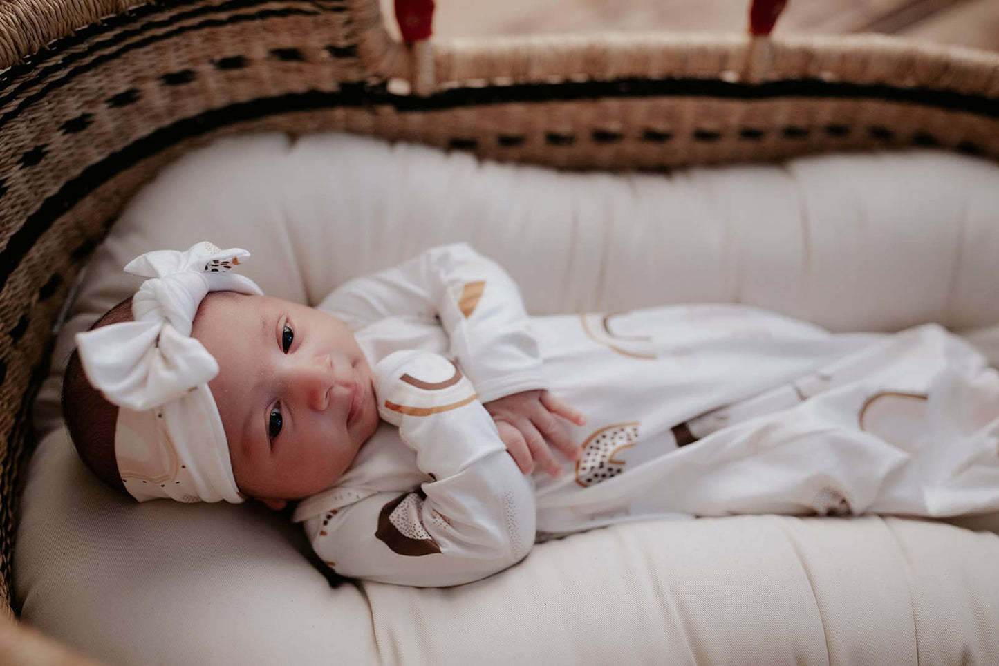 Rainbow Knotted Gown: Gown & Bow