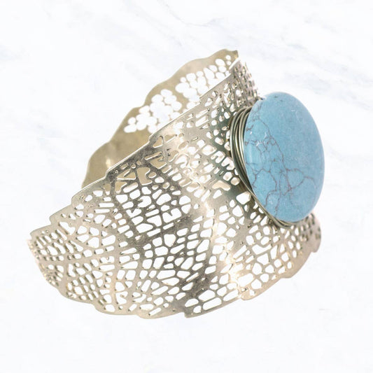 Silver and Turquoise Cuff Bracelet