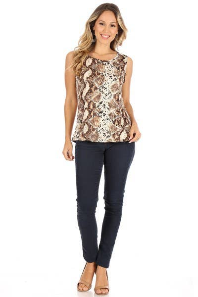 SBB794 SNAKE PRINT TANK