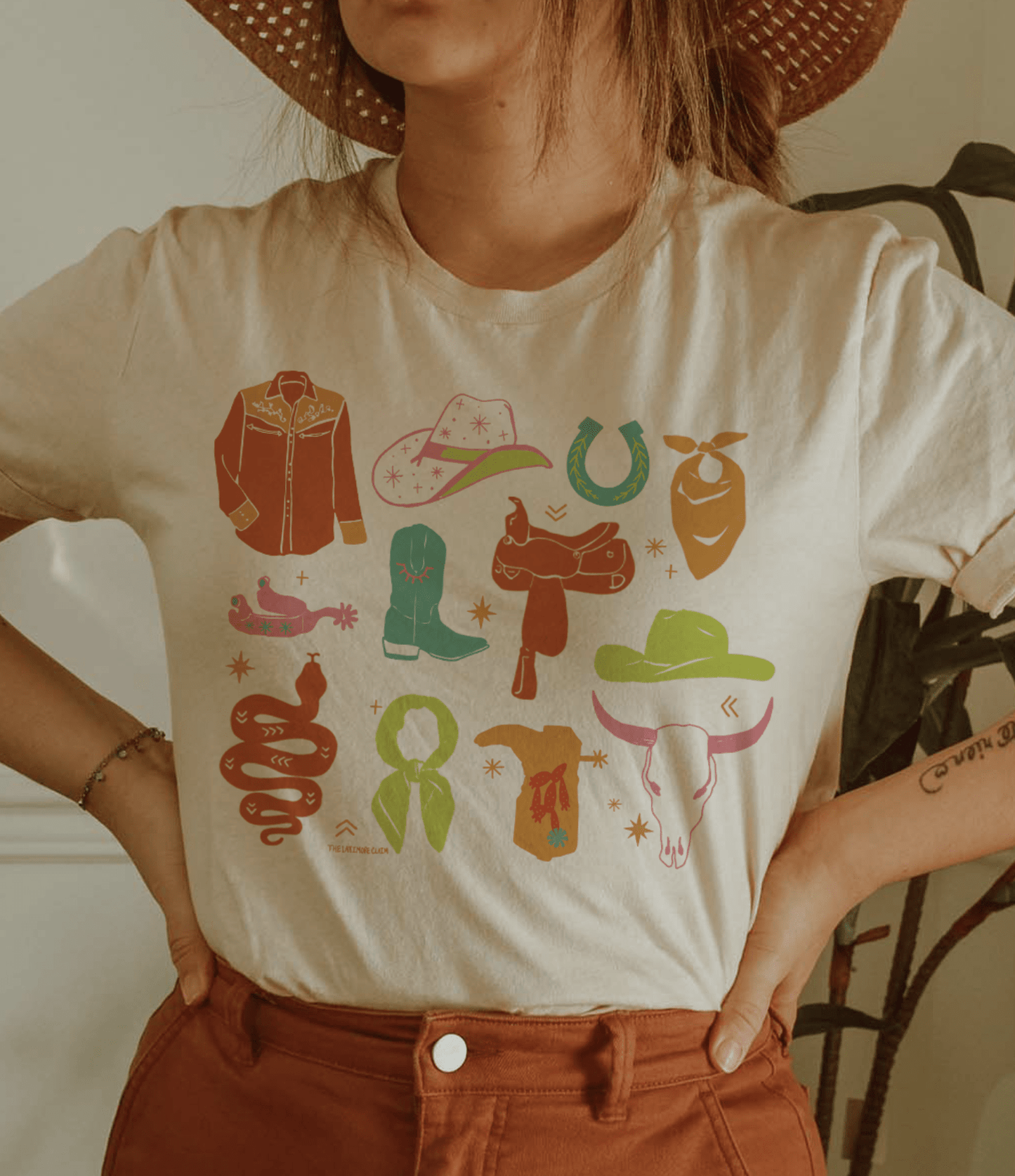 SBB1511 Rhinestone Cowgirl Graphic Tee